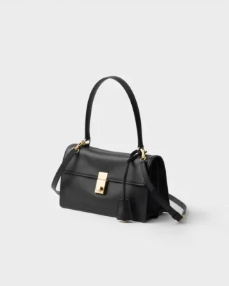 Prada Soft Sound Medium Leather Shoulder Bag