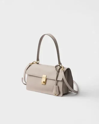 Prada Soft Sound Medium Leather Shoulder Bag