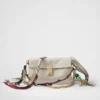 Prada Soft Sound Small Leather Shoulder Bag with Charms
