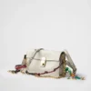 Prada Soft Sound Small Leather Shoulder Bag with Charms