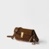 Prada Soft Sound Small Suede Shoulder Bag