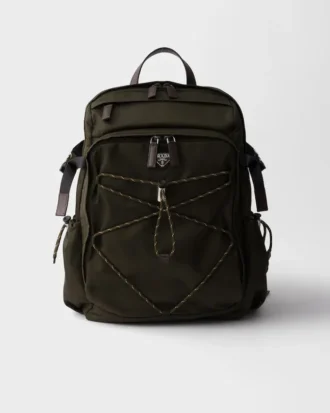 Prada Speedrock Re-Nylon and Leather Backpack