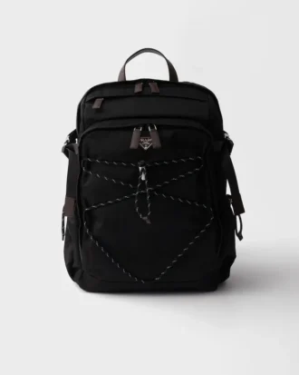 Prada Speedrock Re-Nylon and Leather Backpack