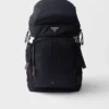 Prada Speedrock Re-Nylon and Leather Backpack