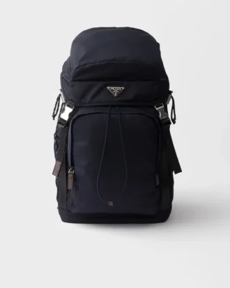 Prada Speedrock Re-Nylon and Leather Backpack