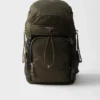 Prada Speedrock Re-Nylon and Leather Backpack