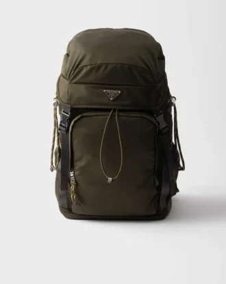 Prada Speedrock Re-Nylon and Leather Backpack