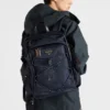 Prada Speedrock Re-Nylon and Leather Backpack