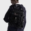 Prada Speedrock Re-Nylon and Leather Backpack