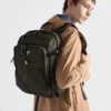 Prada Speedrock Re-Nylon and Leather Backpack