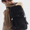 Prada Speedrock Re-Nylon and Leather Backpack