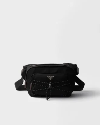 Prada Speedrock Re-Nylon and Leather Shoulder Bag