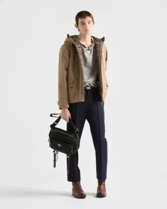 Prada Speedrock Re-Nylon and Leather Shoulder Bag