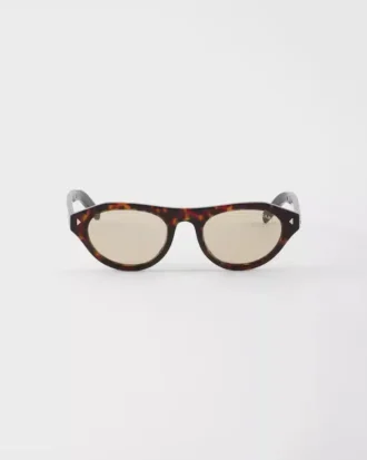 Prada Sunglasses with the Iconic Metal Plaque