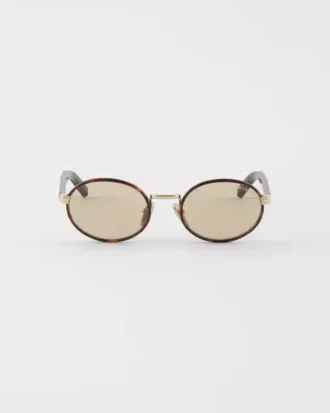 Prada Sunglasses with the Iconic Metal Plaque