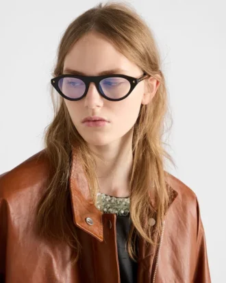 Prada Sunglasses with the Iconic Metal Plaque