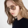 Prada Sunglasses with the Iconic Metal Plaque