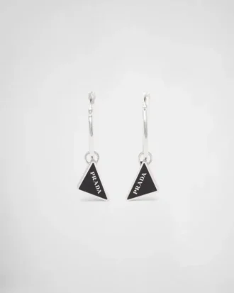 Prada Symbole Drop Earrings