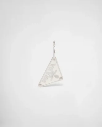 Prada Symbole Pendant Left Earring