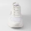 Prax 01 Re-Nylon and Brushed Leather Sneakers