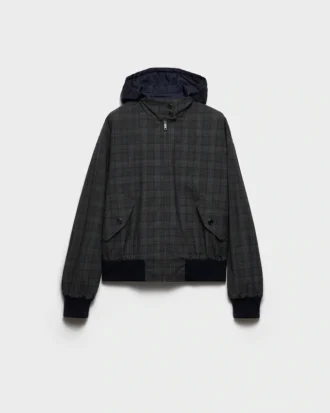 Prince of Wales Checked Wool Jacket