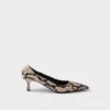 Printed Ayers Leather Pumps