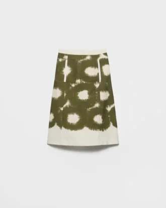 Printed Canvas Skirt