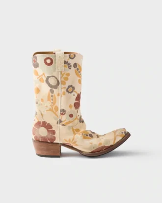 Printed Fabric Boots