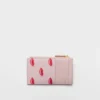 Printed Saffiano Leather Card Holder