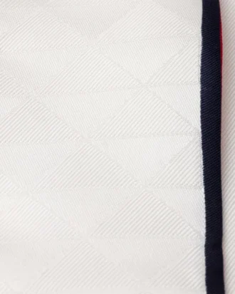 Printed Silk Twill Jacquard Skinny Scarf