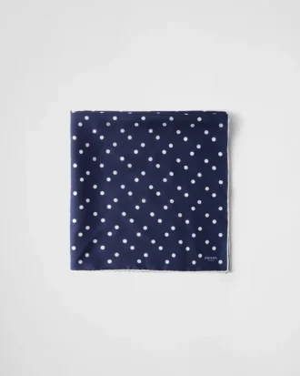 Printed Silk Twill Scarf 65