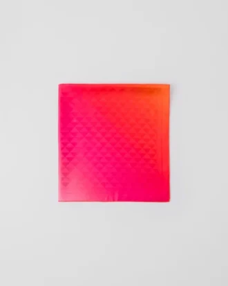 Printed Silk Twill Scarf 90