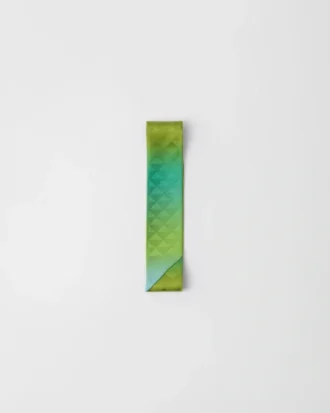 Printed Silk Twill Skinny Scarf