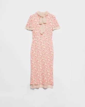 Printed Stretch Georgette Dress