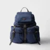 Re-Nylon and Leather Backpack