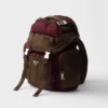 Re-Nylon and Leather Backpack