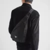 Re-Nylon and Leather Backpack