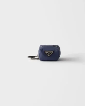 Re-Nylon and Leather Mini-Pouch