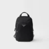 Re-Nylon and Saffiano Leather Backpack