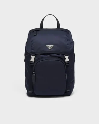 Re-Nylon and Saffiano Leather Backpack