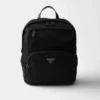 Re-Nylon and Saffiano Leather Backpack