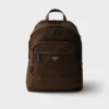 Re-Nylon and Saffiano Leather Backpack