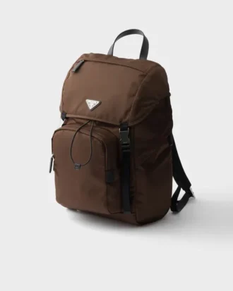Re-Nylon and Saffiano Leather Backpack
