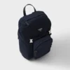 Re-Nylon and Saffiano Leather Backpack