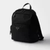 Re-Nylon and Saffiano Leather Backpack