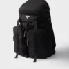 Re-Nylon and Saffiano Leather Backpack