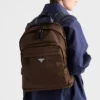 Re-Nylon and Saffiano Leather Backpack