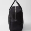 Re-Nylon and Saffiano Leather Duffel Bag