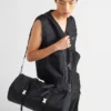 Re-Nylon and Saffiano Leather Duffle Bag