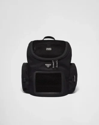 Re-Nylon and Saffiano Leather Pet Bag